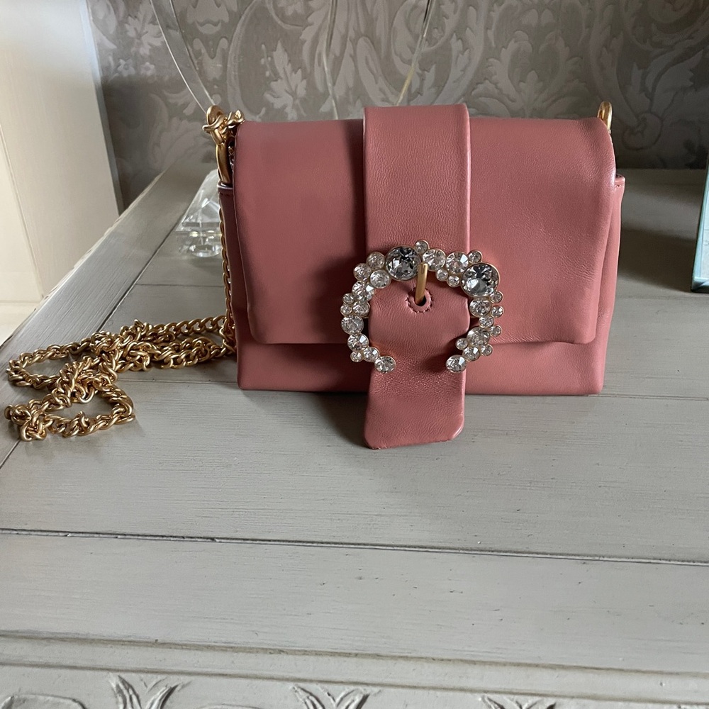 Elegant Pink Chain Strap Bag New tags Tory Burch greer purse crossbody
